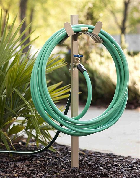 free standing outdoor water spigot|free standing garden hose faucet.